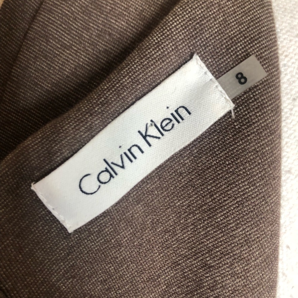 SOLD ❤️ CALVIN KLIEN Fit & Flare Brown Dress 👗 - Picture 6 of 6